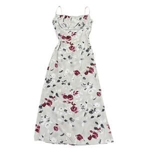 90's floral milkmaid maxi dress